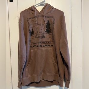 Flatland Cavalry brown hoodie unisex M